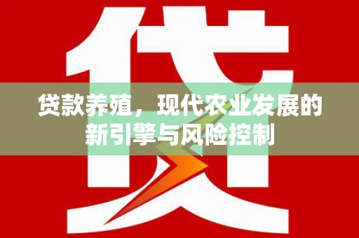 龙沙贷款养殖，现代农业发展的新引擎与风险控制