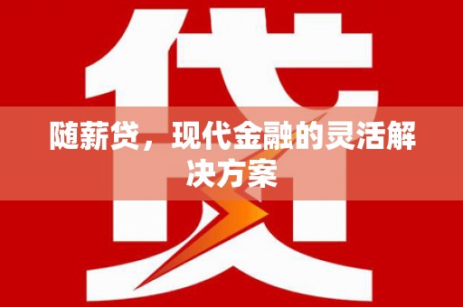 龙沙随薪贷，现代金融的灵活解决方案