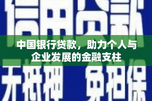 龙沙中国银行贷款，助力个人与企业发展的金融支柱