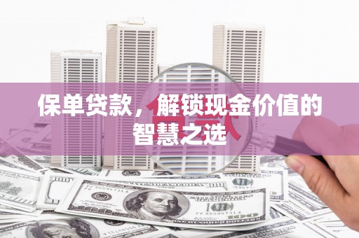 龙沙保单贷款，解锁现金价值的智慧之选