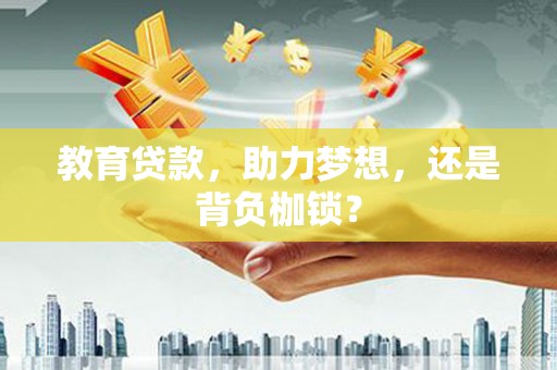 龙沙教育贷款，助力梦想，还是背负枷锁？