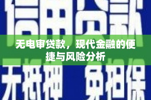 龙沙无电审贷款，现代金融的便捷与风险分析