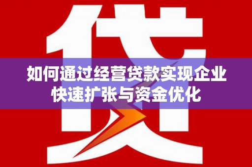 龙沙如何通过经营贷款实现企业快速扩张与资金优化
