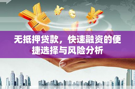龙沙无抵押贷款，快速融资的便捷选择与风险分析