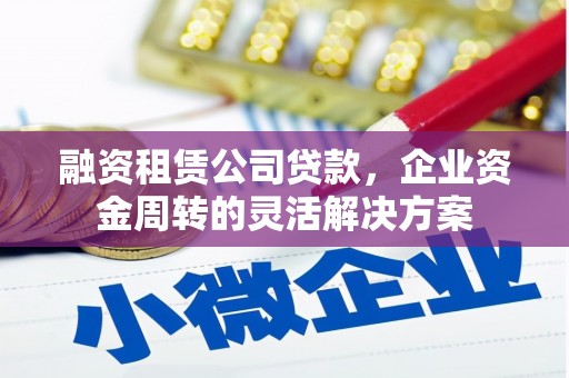 龙沙融资租赁公司贷款，企业资金周转的灵活解决方案