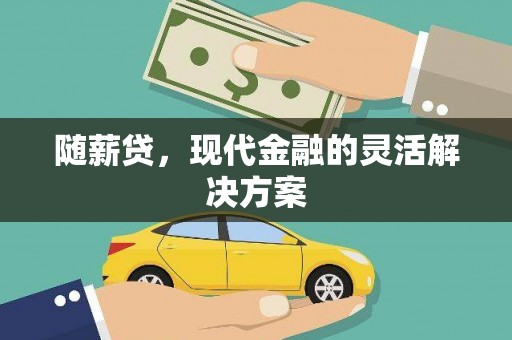 龙沙随薪贷，现代金融的灵活解决方案
