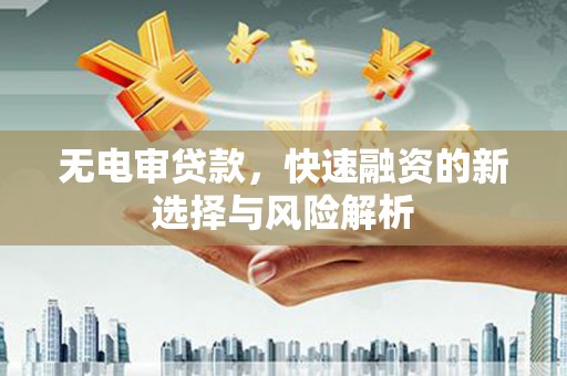 龙沙无电审贷款，快速融资的新选择与风险解析