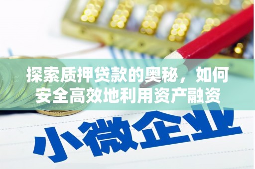 龙沙探索质押贷款的奥秘，如何安全高效地利用资产融资