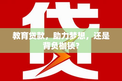 龙沙教育贷款，助力梦想，还是背负枷锁？