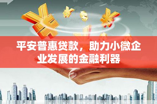 龙沙平安普惠贷款，助力小微企业发展的金融利器