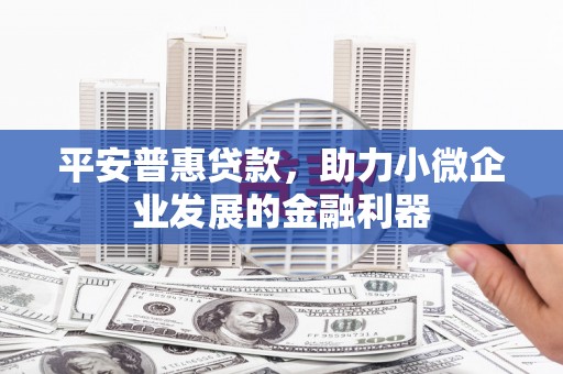 龙沙平安普惠贷款，助力小微企业发展的金融利器
