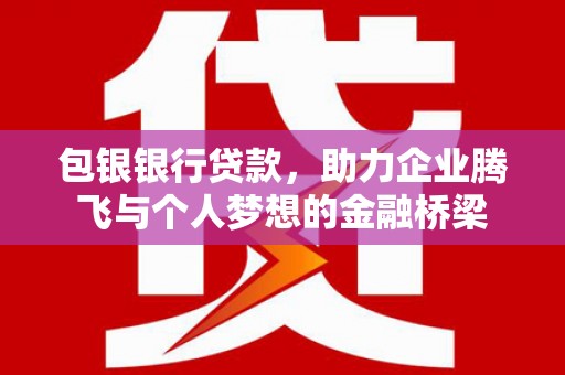 龙沙包银银行贷款，助力企业腾飞与个人梦想的金融桥梁