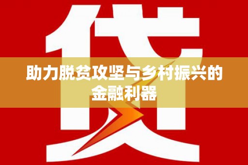 龙沙助力脱贫攻坚与乡村振兴的金融利器