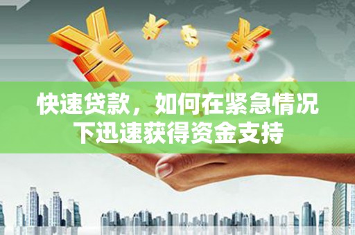 龙沙快速贷款，如何在紧急情况下迅速获得资金支持