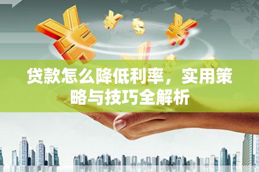 龙沙贷款怎么降低利率，实用策略与技巧全解析