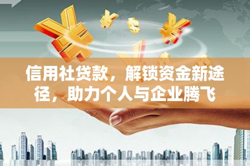 龙沙信用社贷款，解锁资金新途径，助力个人与企业腾飞