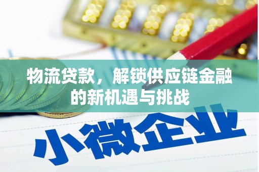 龙沙物流贷款，解锁供应链金融的新机遇与挑战