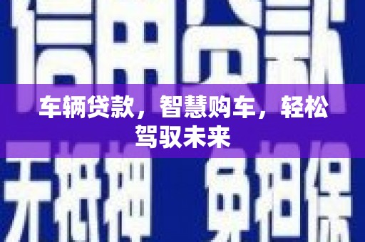 龙沙车辆贷款，智慧购车，轻松驾驭未来