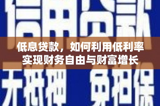 龙沙低息贷款，如何利用低利率实现财务自由与财富增长