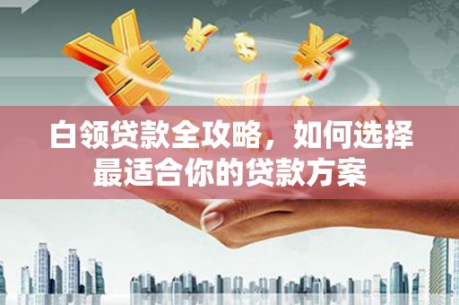 龙沙白领贷款全攻略，如何选择最适合你的贷款方案